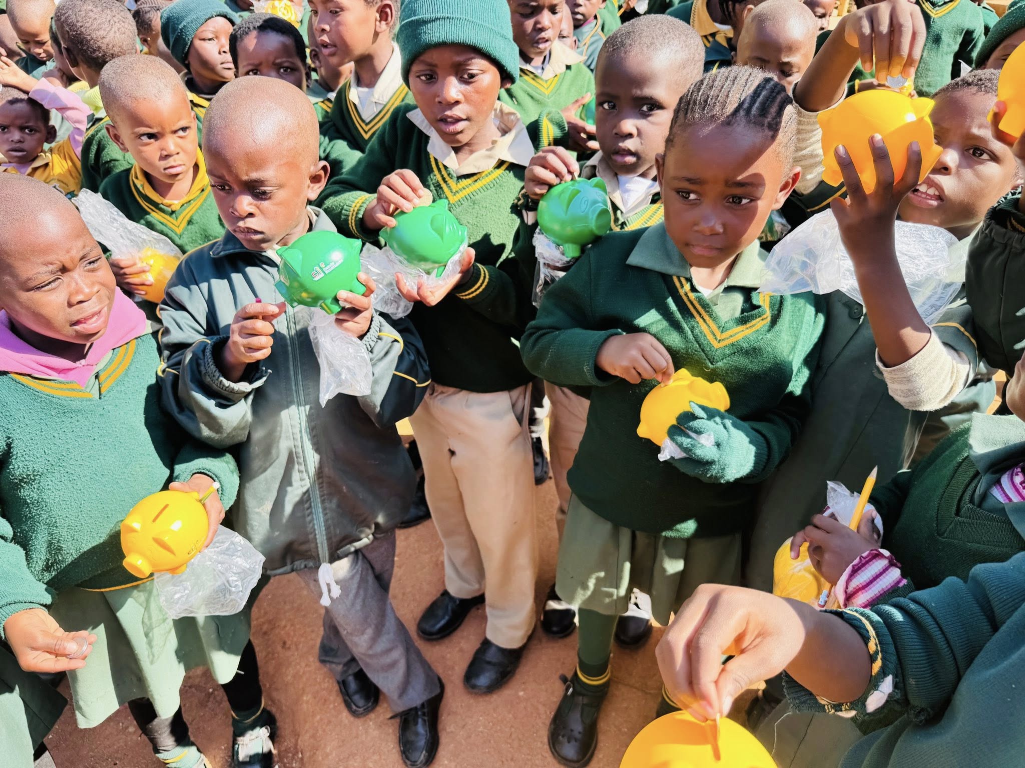 We had the incredible opportunity to visit Mabhawu and Entfubeni Primary schools as part of our Financial Education Outreach Program. It was heartwarming to see the curiosity and enthusiasm of the students as we introduced them to the basics of saving, budgeting, and smart money habits